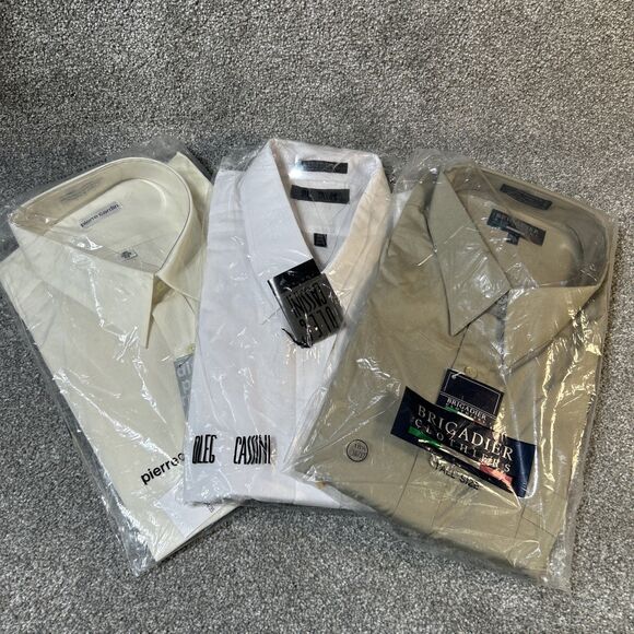 Oleg Cassini Other - LOT - 3 Dress Shirts 18.5 Neck Oleg Cassini Pierre Cardin 34/35 Brigadier 36/37